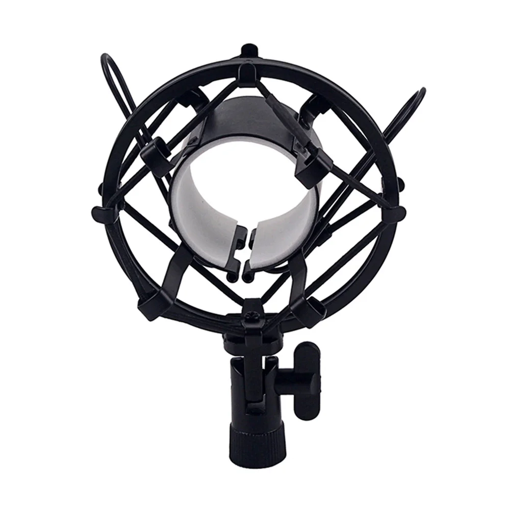

M Size Black Shockmount for Condenser Mic Holder Anti-Vibration Metal Spider Bracket Microphone Stand Mount Studio Recording