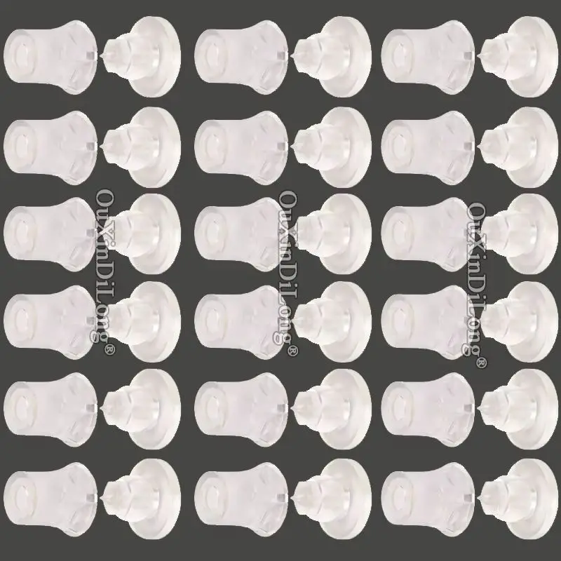 Cheap 400PCS Transparent Acrylic Hidden Clip-in Standoffs Invisible Plastic Screws Advertising Nails for Signs Signage Billboard