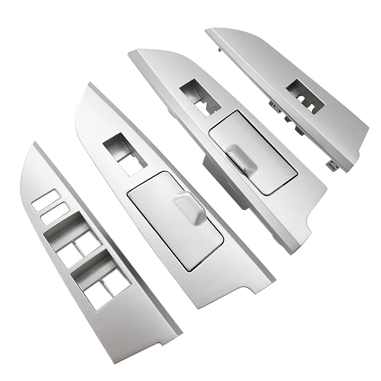 8pcs Car Interiors Accessories LC200 Door Handle Silver Plating Interior Decoration Trims for Land Cruiser 16-20