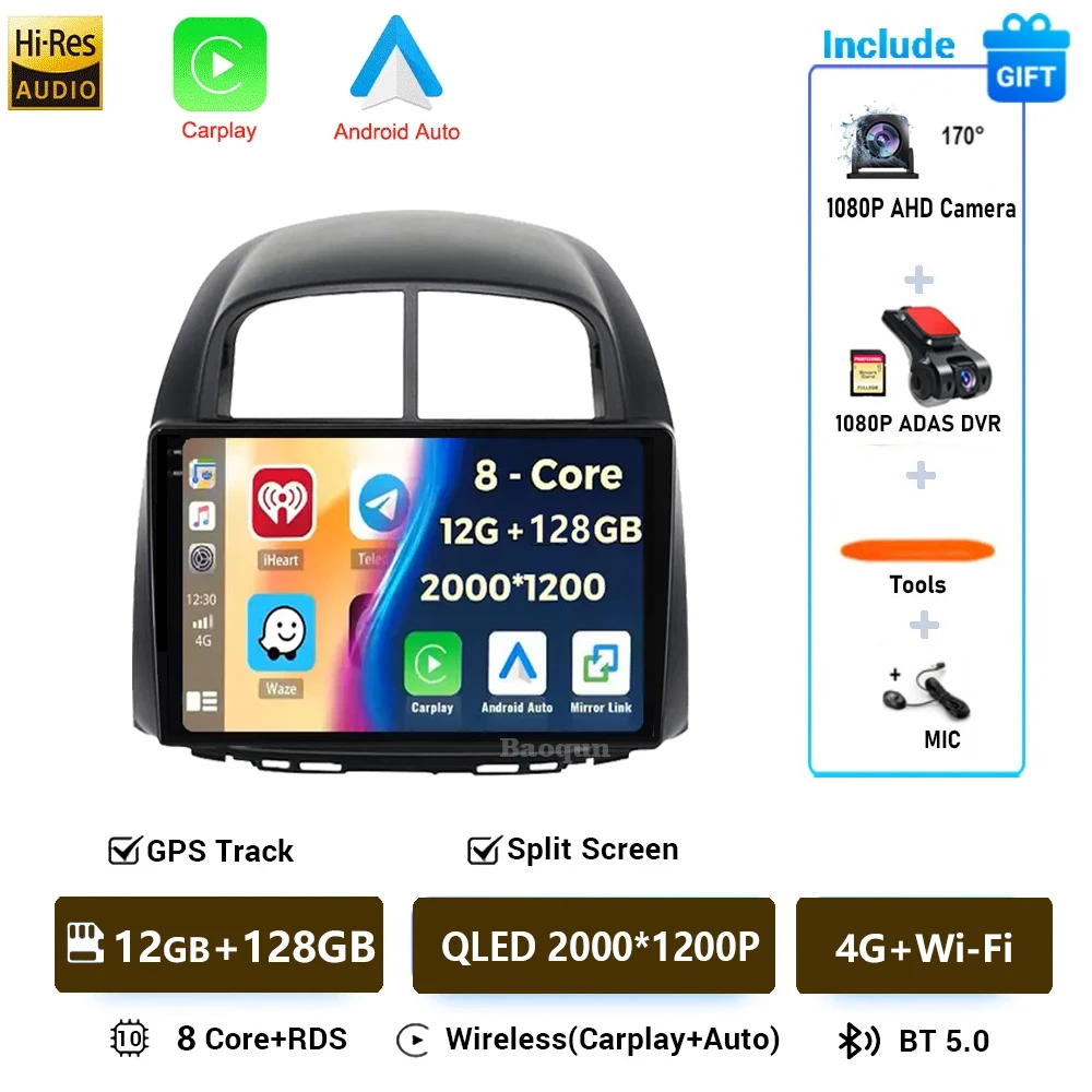 Android 16 Carplay Auto Voor Toyota Passo XC10 Voor Daihatsu Boon Sirion 2004-2010 Autoradio Multimedia BT DSP Stereo 4G WIFI