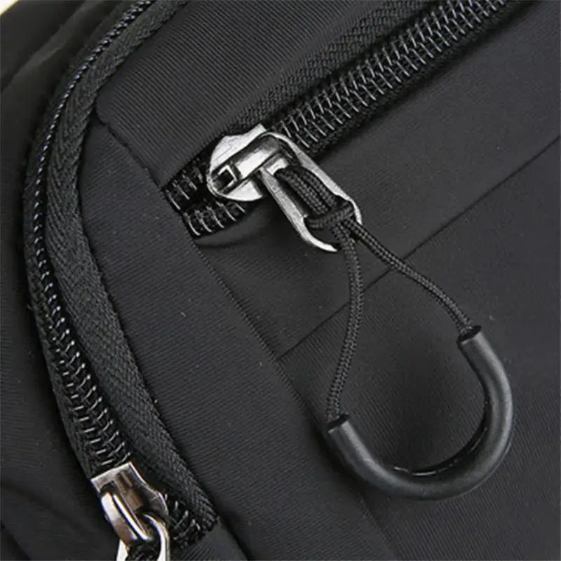 대용량 스포츠 싱글 숄더백 - 도난 방지 러닝 웨이스트 팩, 다기능 옥스포드 천 크로스바디 백