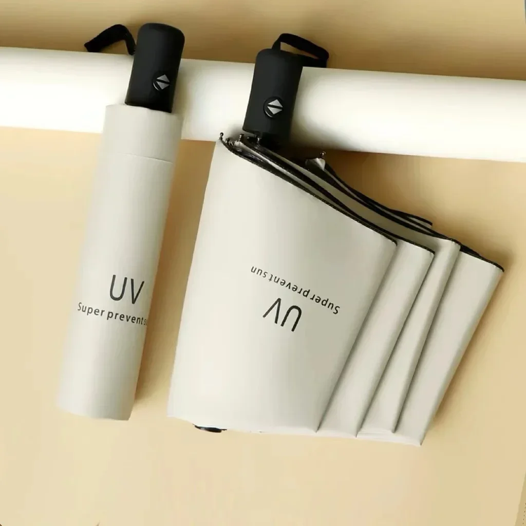 【 Automatic sunscreen umbrella 】 Male and female students Korean version of sunshine and rain dual-use UV sun umbrella large