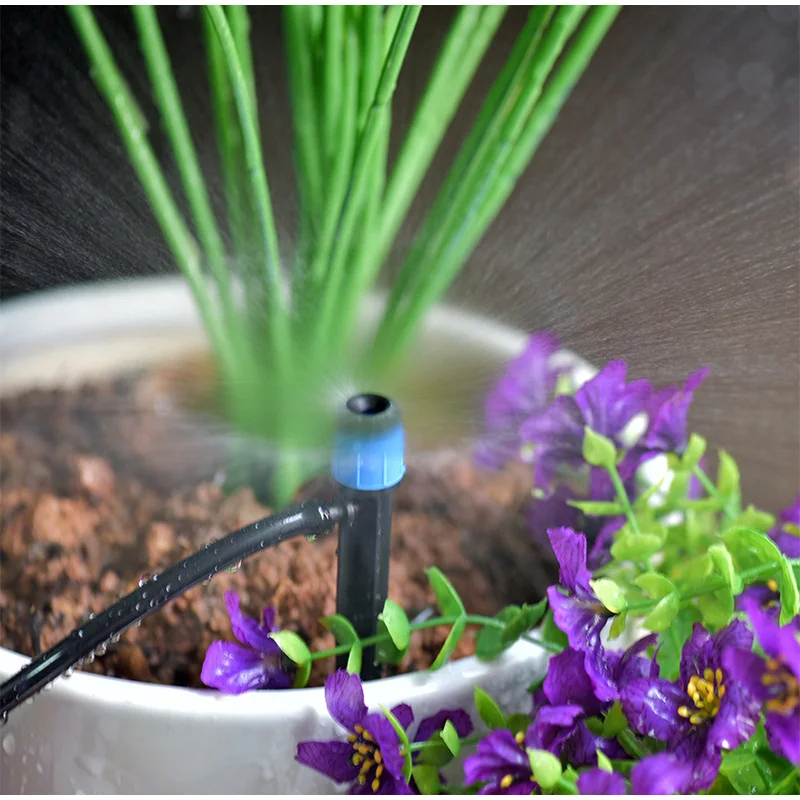 Adjustable Drip Emitters 360° Nozzle Plug-in Garden Greenhouse Sprinkler Irrigation Set 4/7mm Hose Drip Irrigation Watering