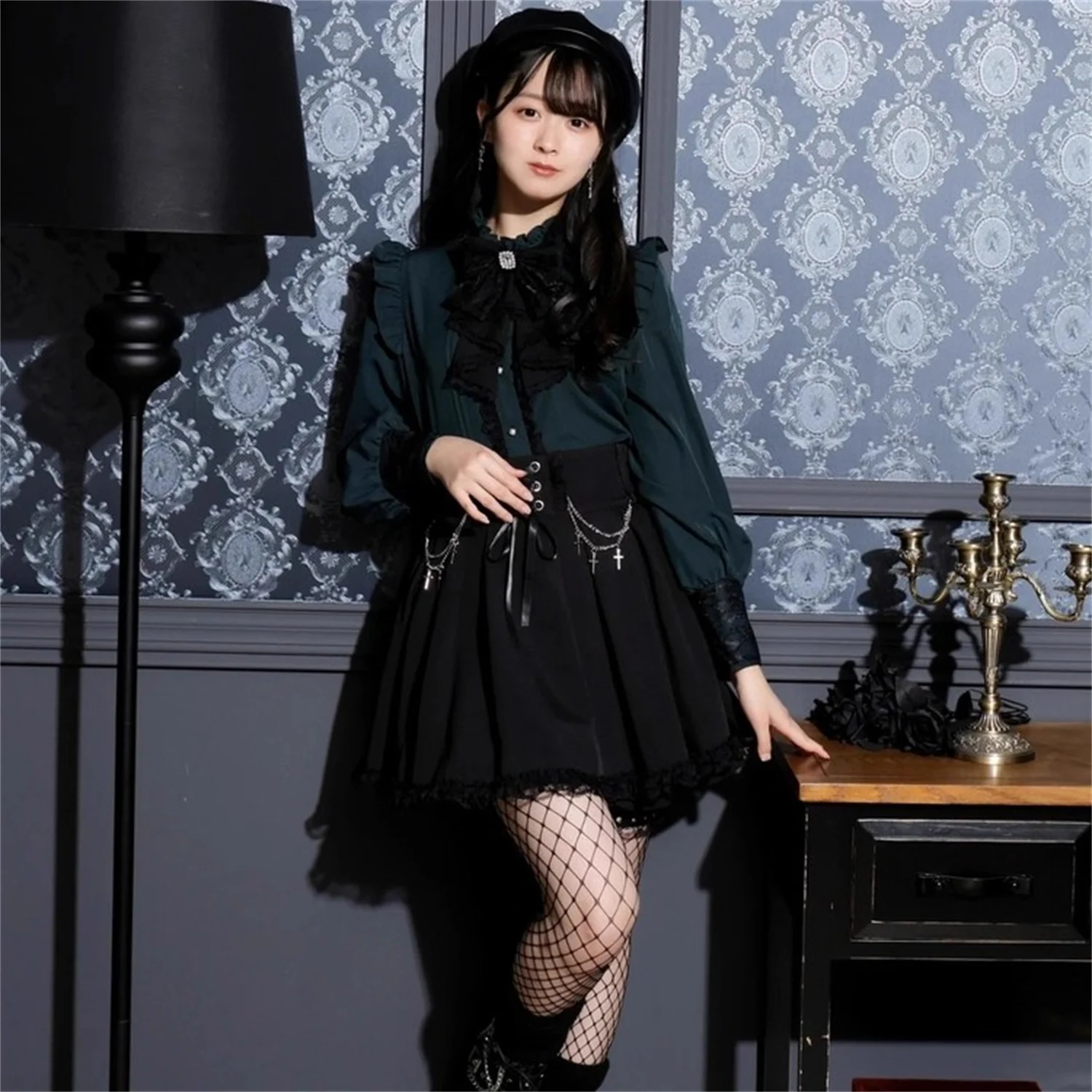 โนเอเมี่ยนี่ M3 กระโปรงยาวหวานน่ารักแบบใหม่ โบว์ถอดออกได้ ทรงตรง ผ้าโพลีเอสเตอร์ น้ำหนักเบาพิเศษ สำหรับฤดูร้อน