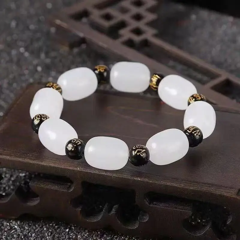 Hotan اليشم سوار Liuzi الكلمات الحقيقية سوار