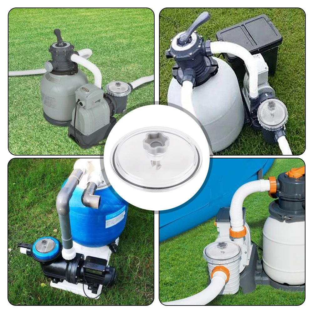 غطاء مضخة حمام السباحة مجهز بصمامات ومرشح خزان الرمل على شكل حلقات O لـ Intex SF 151110   ECO15110 SF80110-1 غطاء صمام الصرف