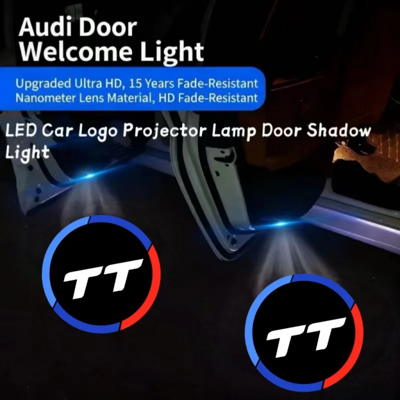 

LED Car Decoration Lamp Door Interior Light Bulbs Accessories for Audi Q3 8U Q5 8R Q7 4L Q8 A4 B5 B6 B7 B8 TT E-tron 2010 -2025