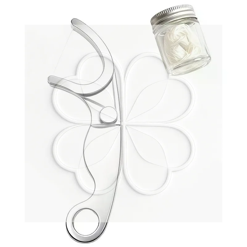 Stainless Steel Dental Floss Holder Life-time Floss Pick Reusable Portable Oral Care Tool For Daily Oral Care Home And Travel Us