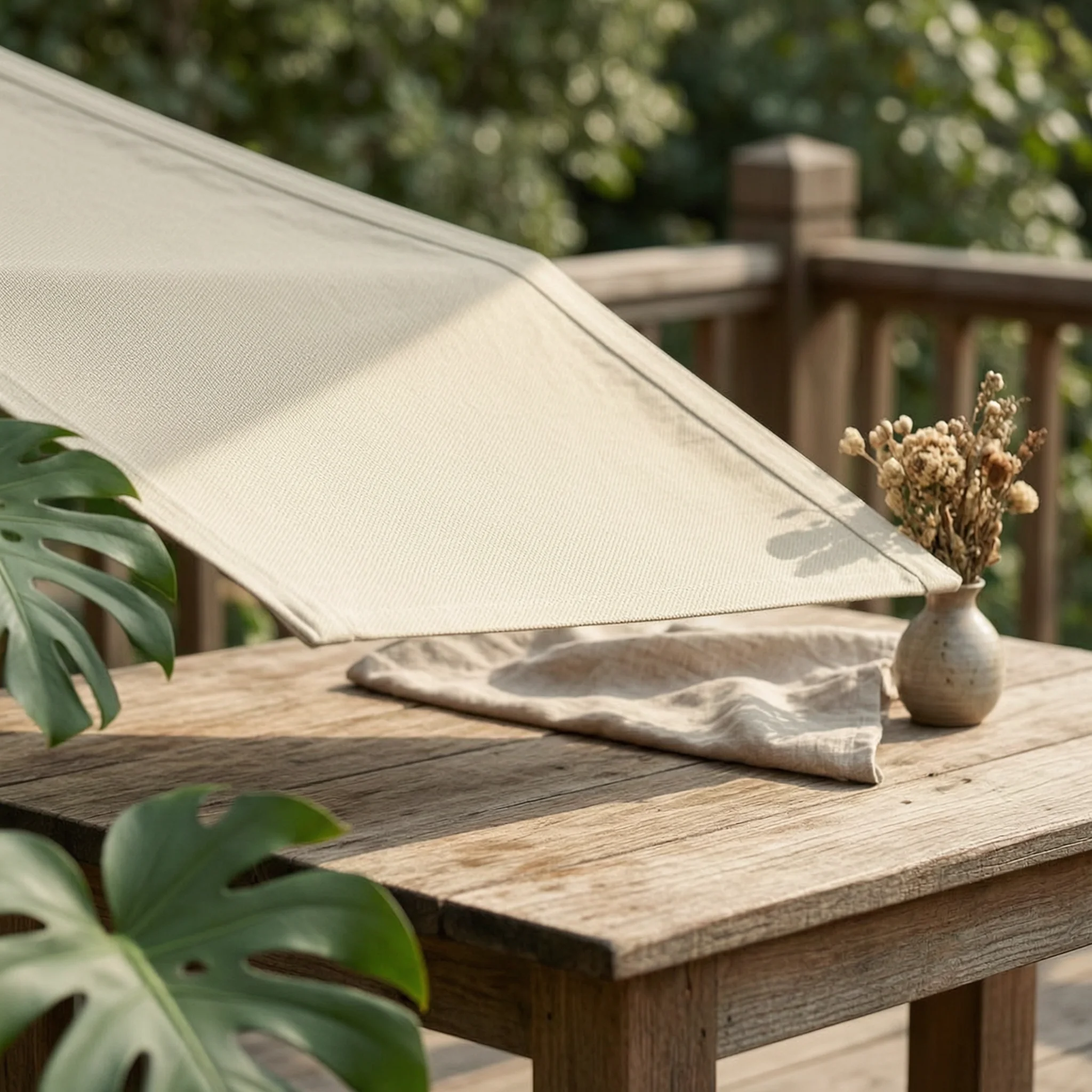 

Four-Corner Shade Sail Reinforced Corners Oxford Material Shade Sail Curved Panel Tie Ropes for Patio, Garden