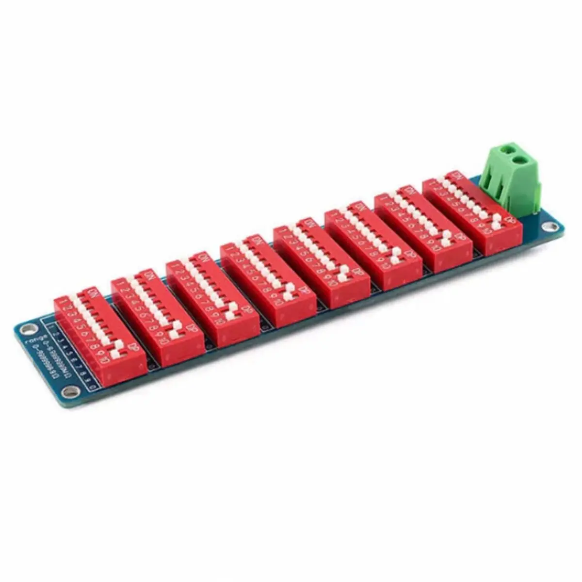 2 Pcs 0.1-9999999 Ohm Programmable Resistor Board, 8-Section DIP Switch Adjustable Resistance Module, 1% Accuracy