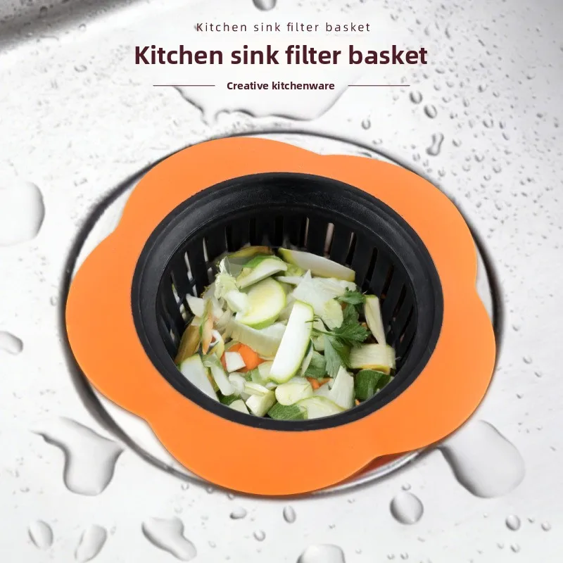 

Кухонные принадлежности: пластиковый фильтр для раковины в форме сливы, бытовой, для защиты от засоров, креативный, для слива в полу
