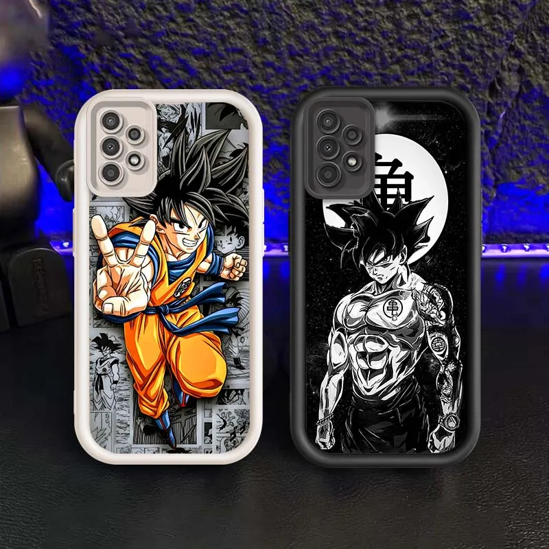 

Fashion Son Goku Dragon Ball Phone Case For Samsung A73 A72 A56 A55 A54 A53 A35 A32 A25 A24 A23 A21s A14 A05 5G Eye Ladder