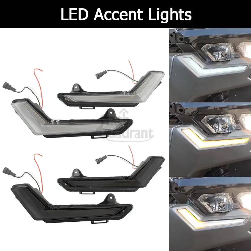 

ATV LED Turn Signal Lights Front DRL Turn Signal Accent Light Accessories For Can-Am Defender Max 2020 2021 2022 2023 2024 2025