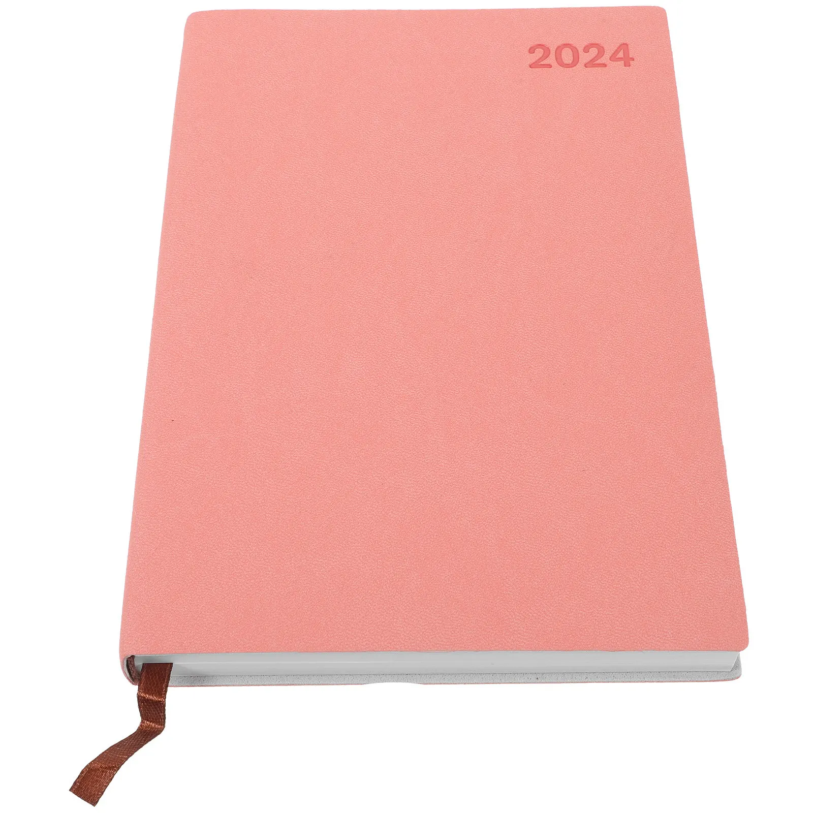 Daily Planner English 2024 Notebook Simple Fashionable Agenda Notepad Weekly Monthly Schedule Portable Writing Planner Journal
