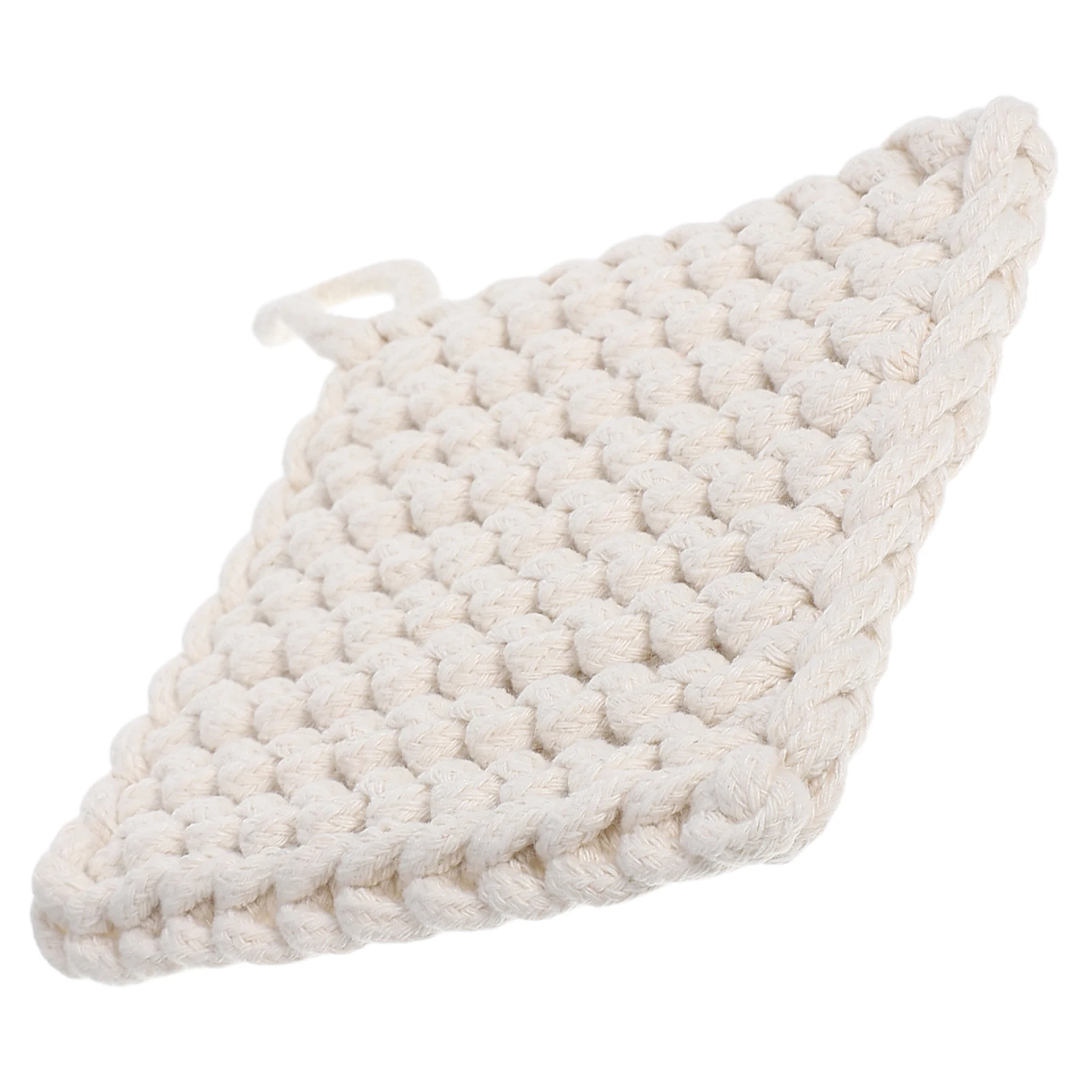 

1pc Woven Cotton Coaster Mat Heat-Resistant Table Protector For Kitchen Dining Decor Use Pad Insulator Holder Cushion