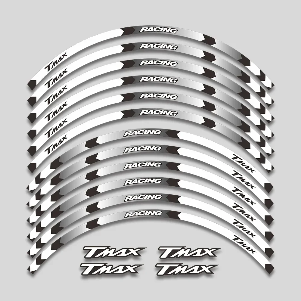 

Для Yamaha TMAX500 TMAX 530 TMAX 500 530 аксессуары для мотоциклов наклейка на колесо светоотражающая полоса обод шины декоративные наклейки набор