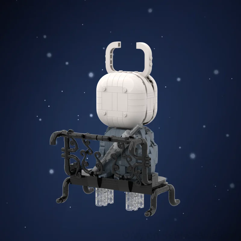 668 pçs modelo de filme moc tijolos de construção oco cavaleiro modelo tecnologia modular famoso bloco cena natal brinquedo diy MOC-233376