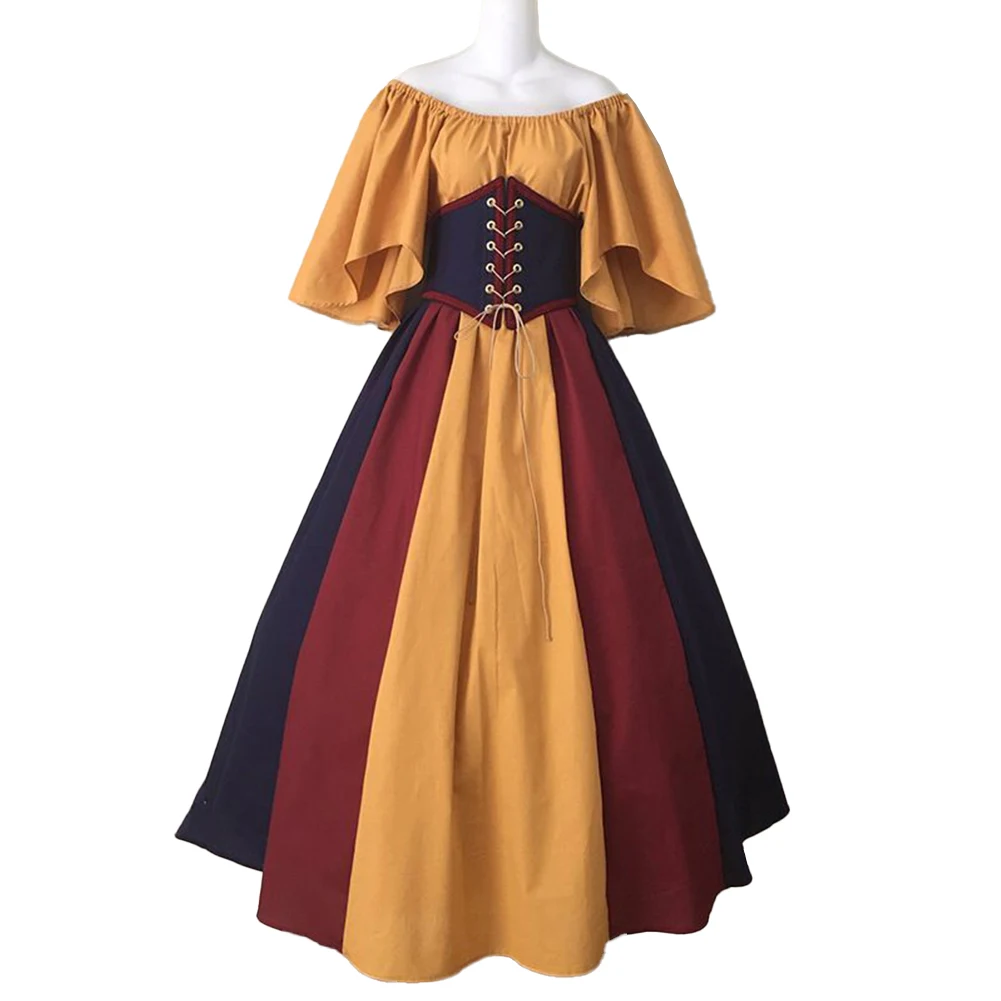 Gothic Women Dress in Vintage Style Featuring Long Sleeves and Distinctive Details Ideal for Special Occasions