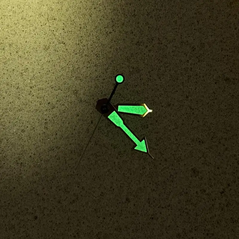 Modified Watch Hands Green Luminous  Pointer Needle Kit DIY Part for NH35 NH36 Movements