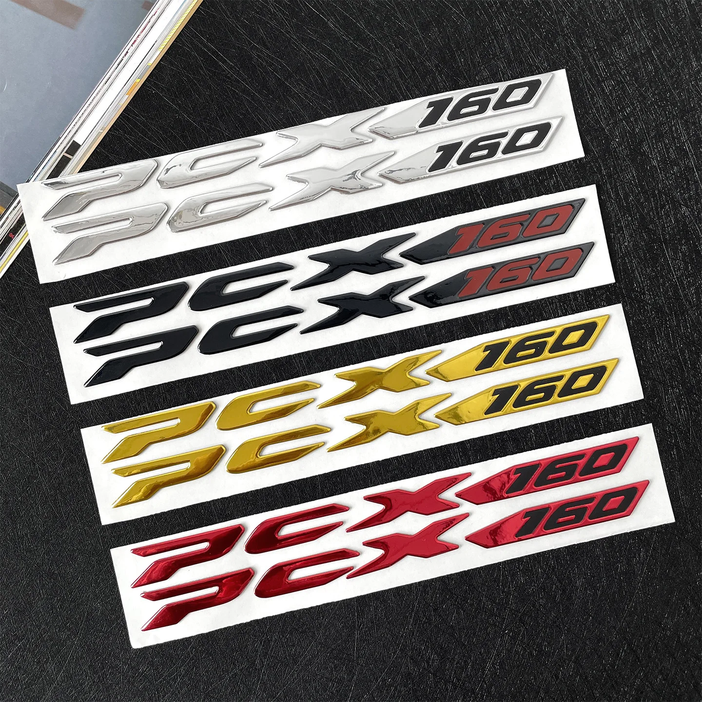 For PCX 160 PCX160 3D Epoxy Resin Motorcycle Emblem Stickers Motor Moto Scooter Side Body Decor Waterproof Accessories Decals