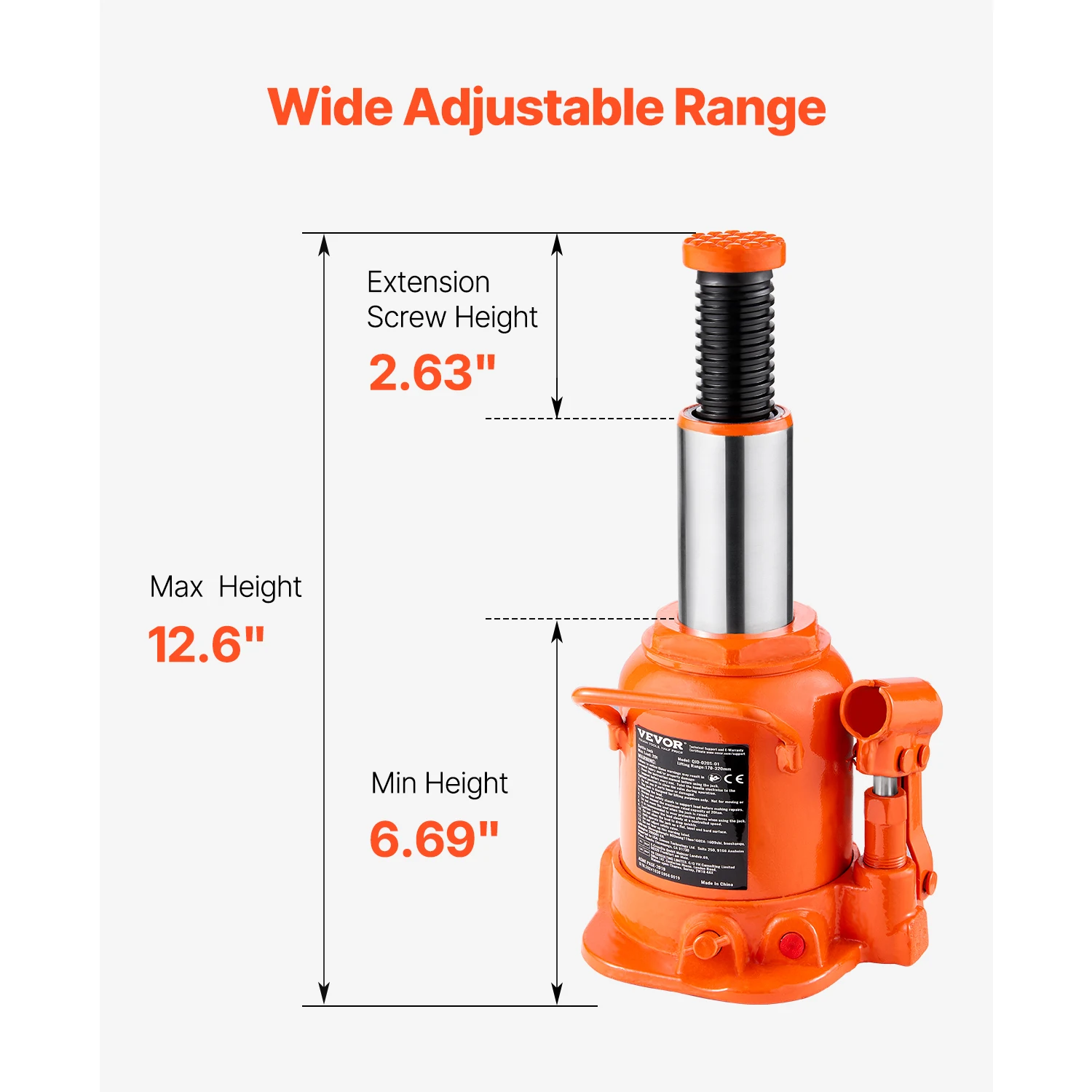 Heavy-Duty Hydraulic Bottle Jack 3