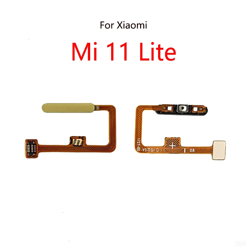 Copy Home Button Fingerprint Scanner Touch ID Menu Return Sensor Flex Cable For Xiaomi Mi 11 Lite