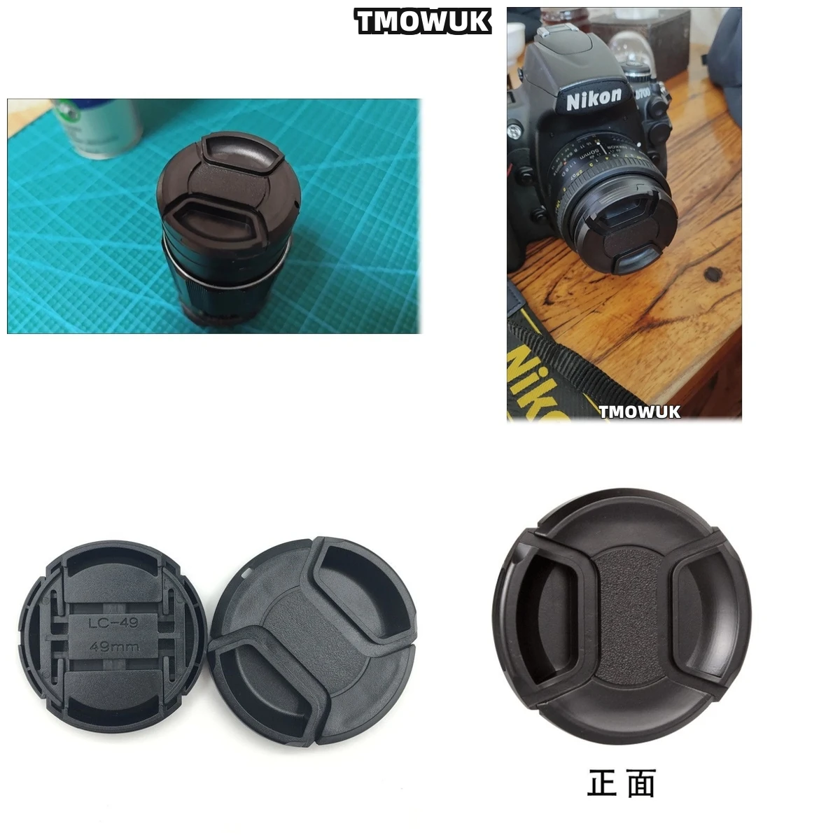 

For SONY A9M2 A7S4 A7R7 A7CR A550 A230 A57 A65 Camera Lens Cap Protective Cover Center Pinch Snap-on 49mm 52 55 58 62 67 72 77 8