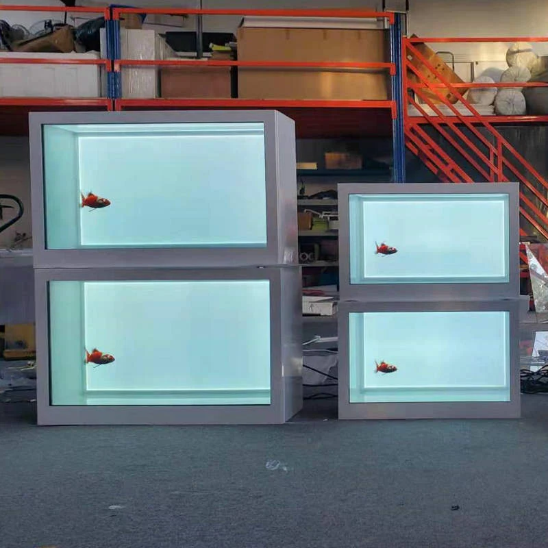 32/43/49/55/65 polegadas 3D LCD que anuncia caixa transparente da exposição do LCD com tela de toque capacitiva