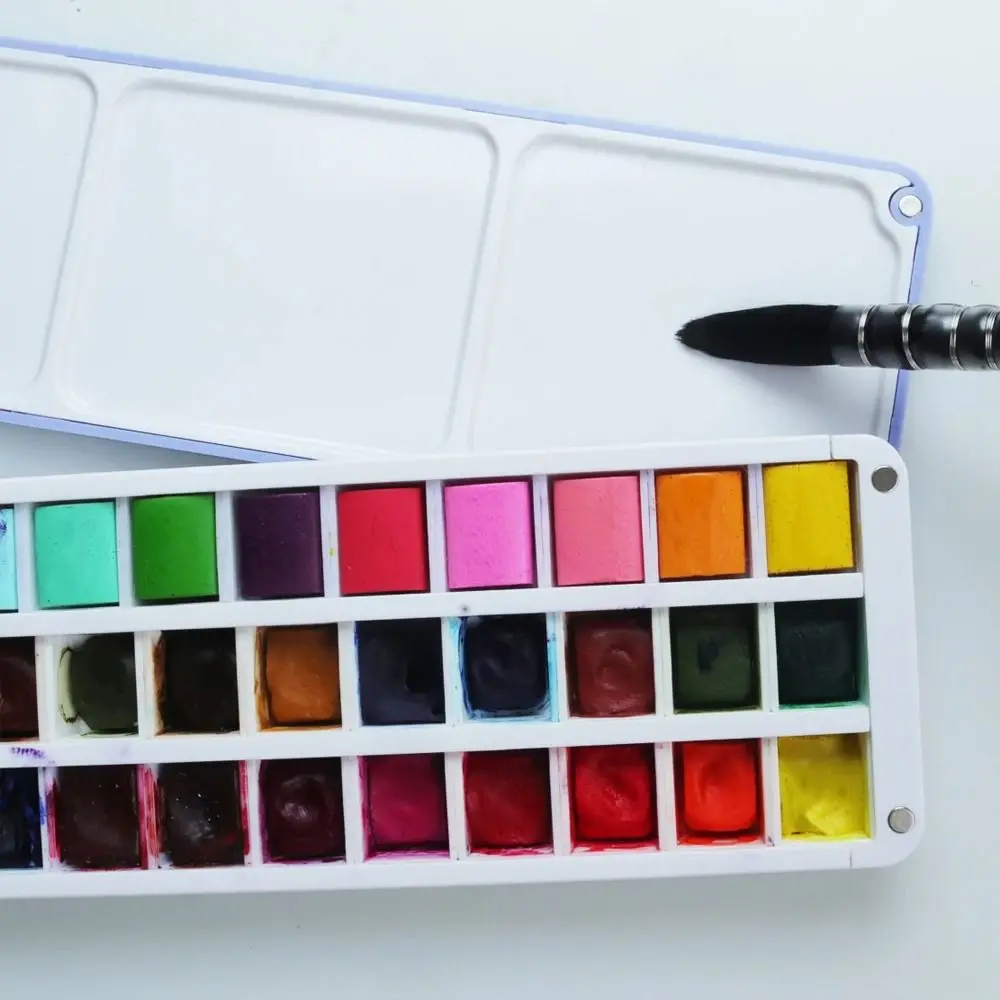 Half Full Pans Watercolor Case Single Solid Watercolor Case Watercolor Painting Box Solid Watercolor Art Supplies Art Supplies