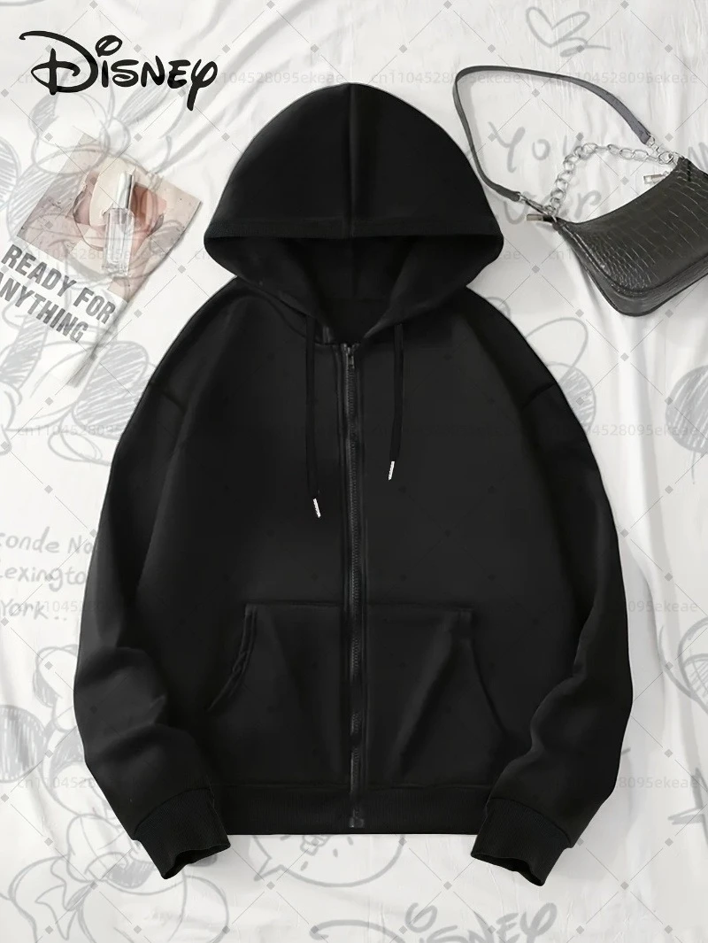 سترة نسائية بغطاء للرأس بشعار Disney Car Lightning McQueen Racing 95 Track مع قلنسوة بسحاب وأكمام طويلة كاجوال للشتاء