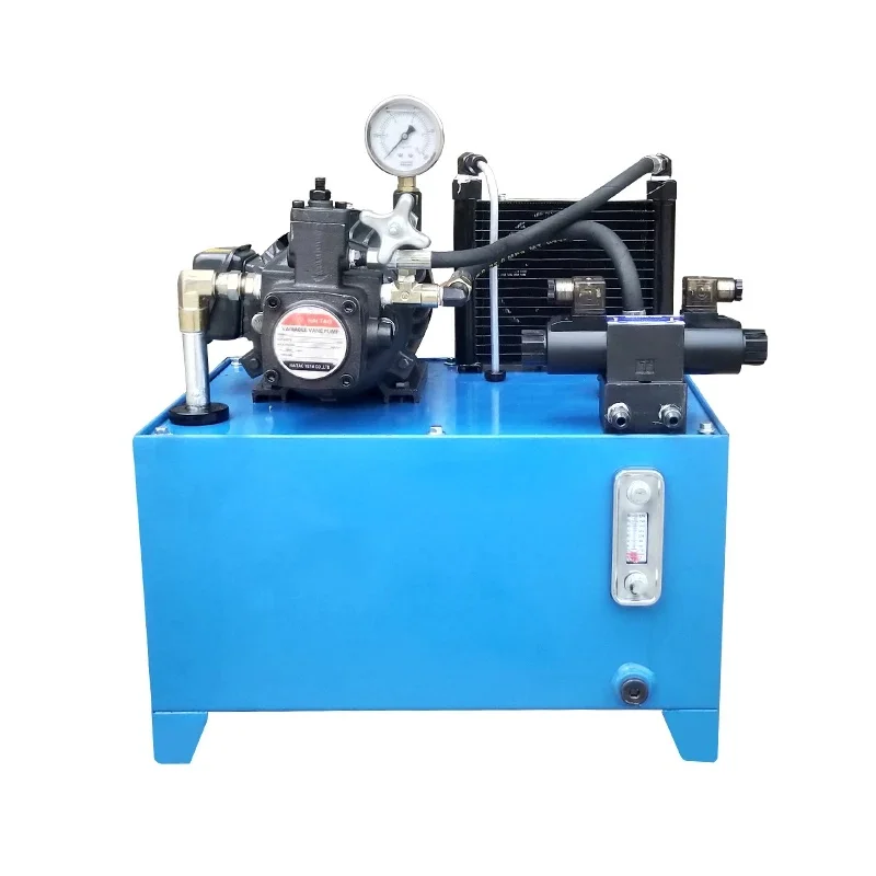 By air 0-20 Mpa 2 kW Oil High Pressure Hydraulic Pump Station 14L/min with Hydraulic Hose Assemblies 380V/220V 300kg