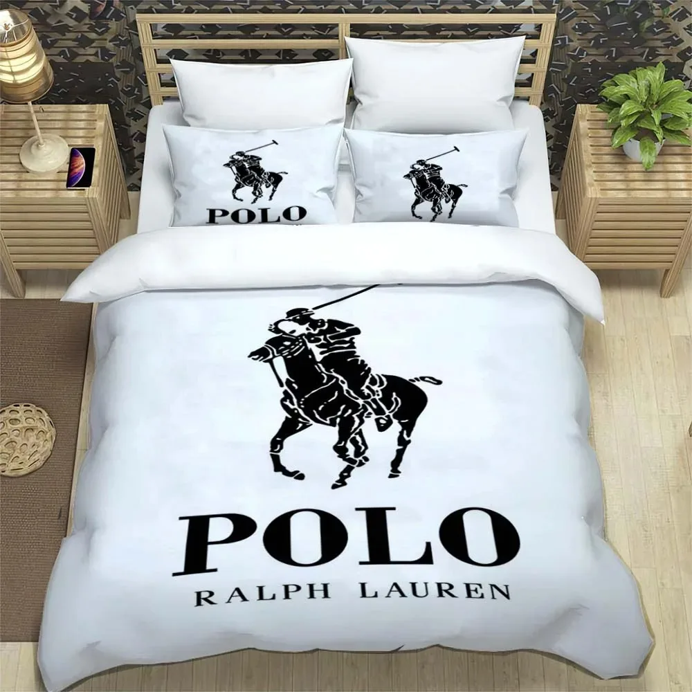 Funda de edredón con diseño de R-RALPH-LAUREN, con fundas de almohada, juego de cama con estampado Digital 3D, regalo doble, Queen, King y niños