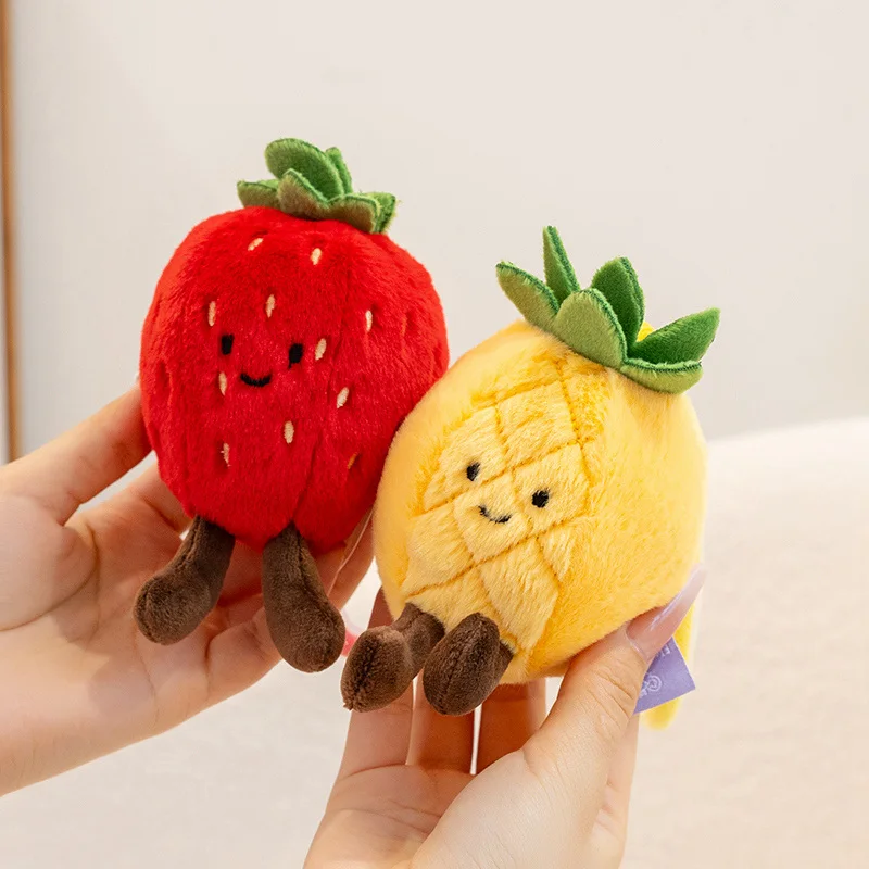 جديد لطيف جوز الهند الأفوكادو الفاكهة أفخم سلاسل المفاتيح موضة المانجو التفاح ظهره سحر متعة الكمثرى الكيوي الفراولة بيتايا ألعاب من القطيفة