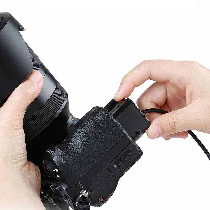 สำหรับกล้อง ZVE10โซนี่แบตเตอรี่เลียนแบบแหล่งจ่ายไฟ Np-Fw50ชนิด C A7R2แหล่งจ่ายไฟภายนอกแบบพกพา