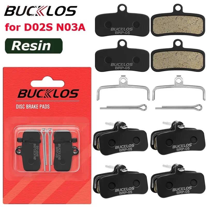 

BUCKLOS Bike Disc Brake Pad Resin MTB Hydraulic Brake Pads for SHIMANO D02S N03A Brake Pads for M9120/M8020/M8120 2/4/510Pair