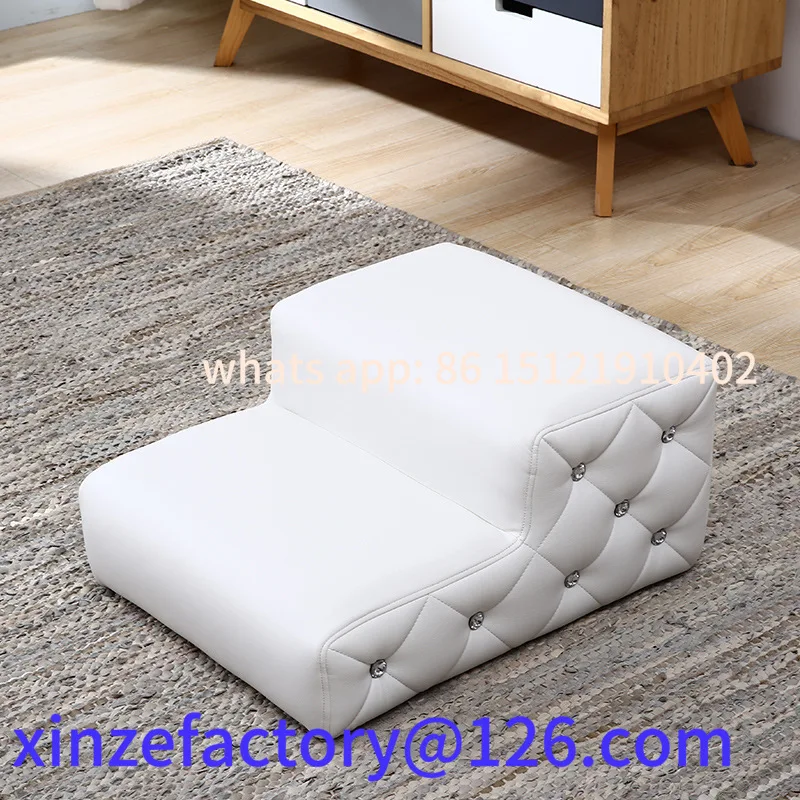 Customizable Pet Dog Stairs Sponge Steps Wooden Rack