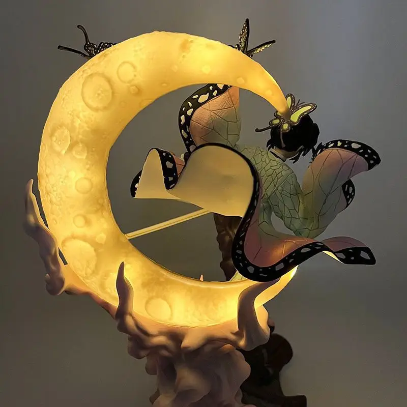 Figurine de dessin animé Demon Slayer: Kocho Shinobu, 28cm, modèle de Collection de statues, décoration de bureau, jouets d'ornement, cadeaux