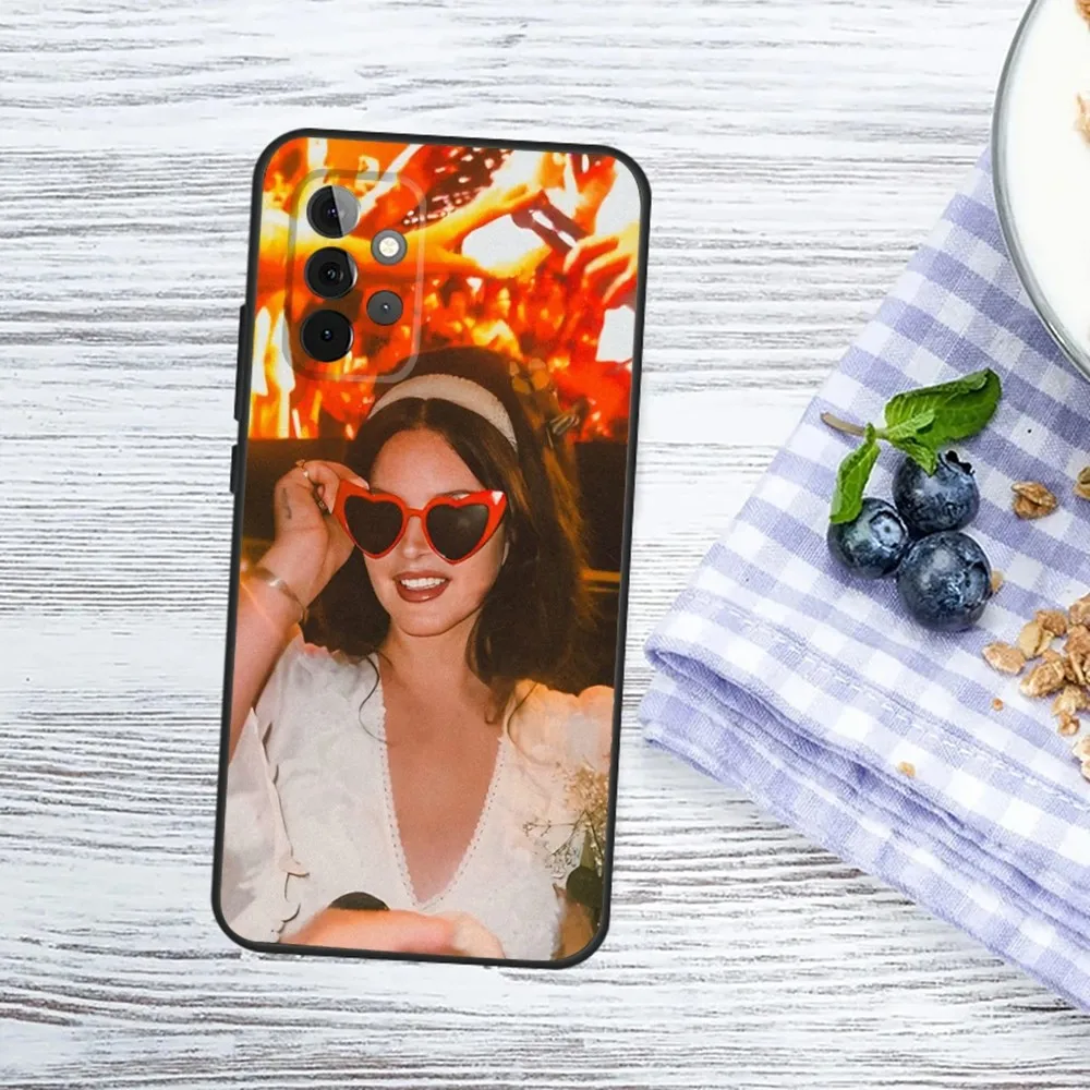 Singer L-Lana Del Rey Phone Case For Samsung Galaxy A13,A21s,A22,A31,A32,A52,A53,A71,A80,A91 Soft Black Phone Cover