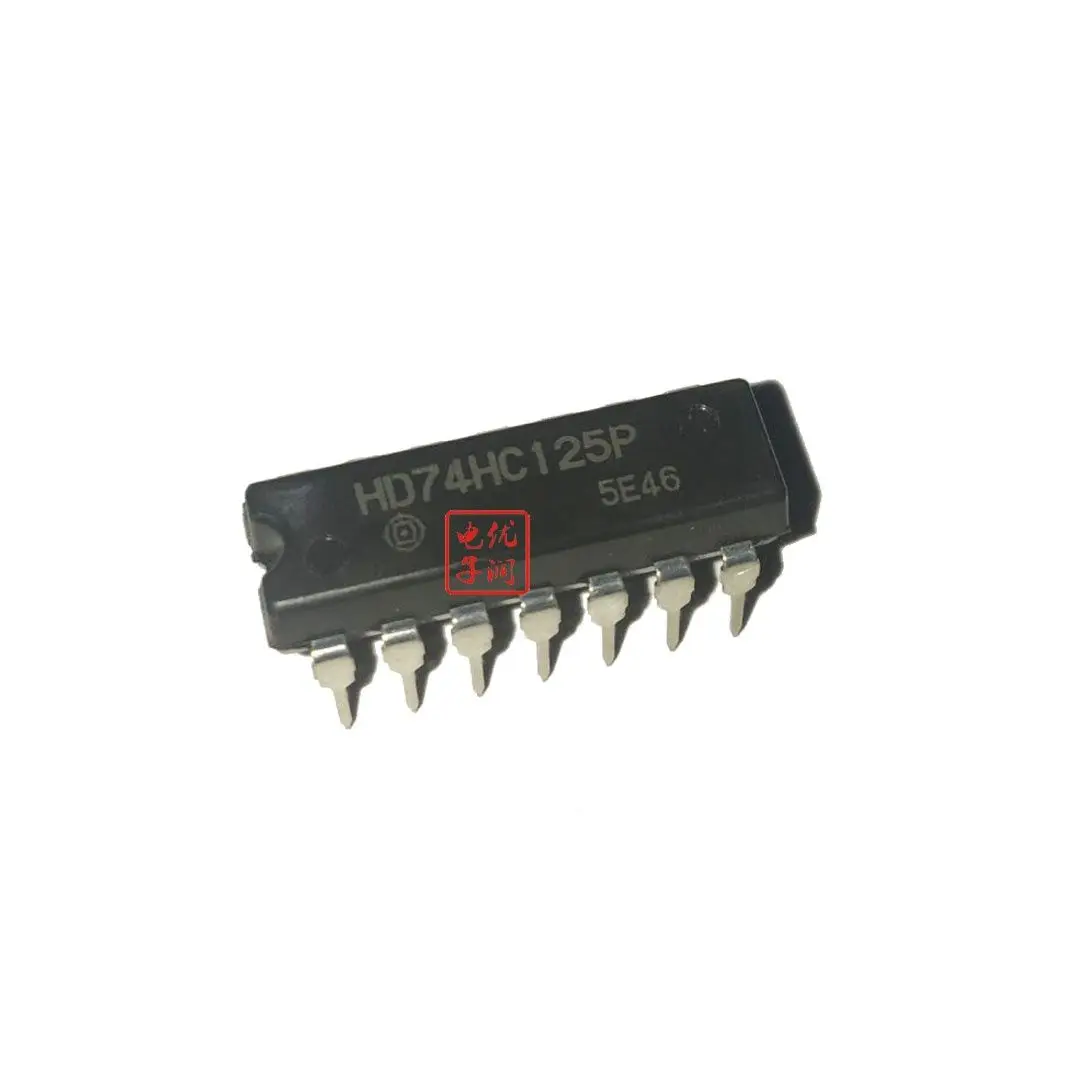 10PCS/ HD74HC125P SN74HC125N [New Imported Original] 3-State Output 4-Bus Buffer DIP