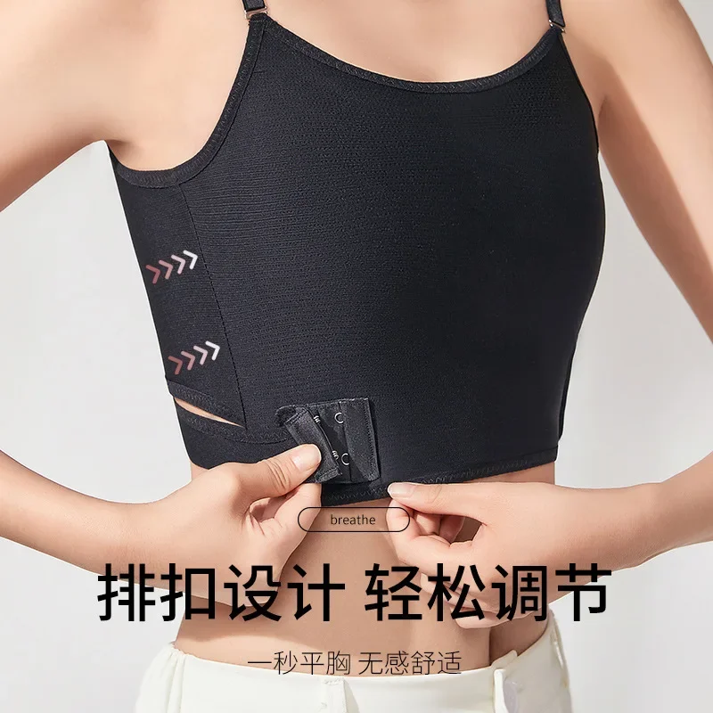 Compression Tank Top Breathable Corset Binder for Safe Chest Binding & Posture Support Gender-Inclusive Shapewear for Tomboy