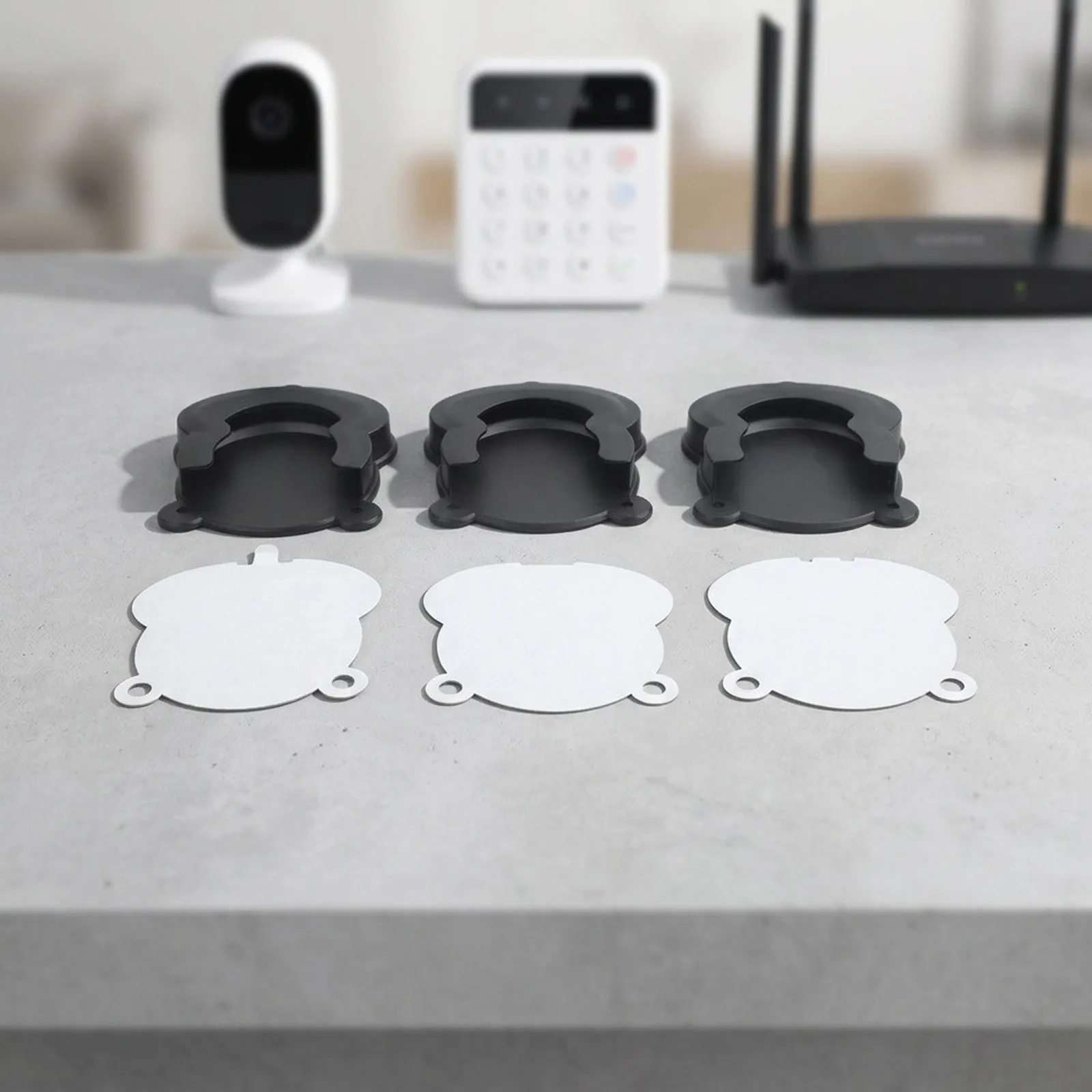 Mount for Blink Indoor Camera No Drill Wall Mount Bracket Without Screws Easy Setup with Adjustable Angle Black