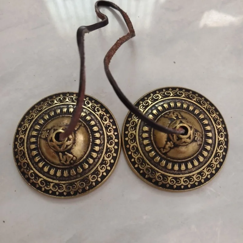 Brass Hand Bells Nepal Handmade Hand Bell Meditation Tibetan Bells