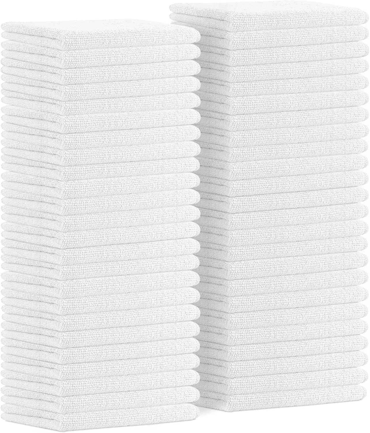 

48-Pack Microfiber Cleaning Cloths, 16x16 Inches, Highly Absorbent, Lint-Free, Reusable & Washable for Cars