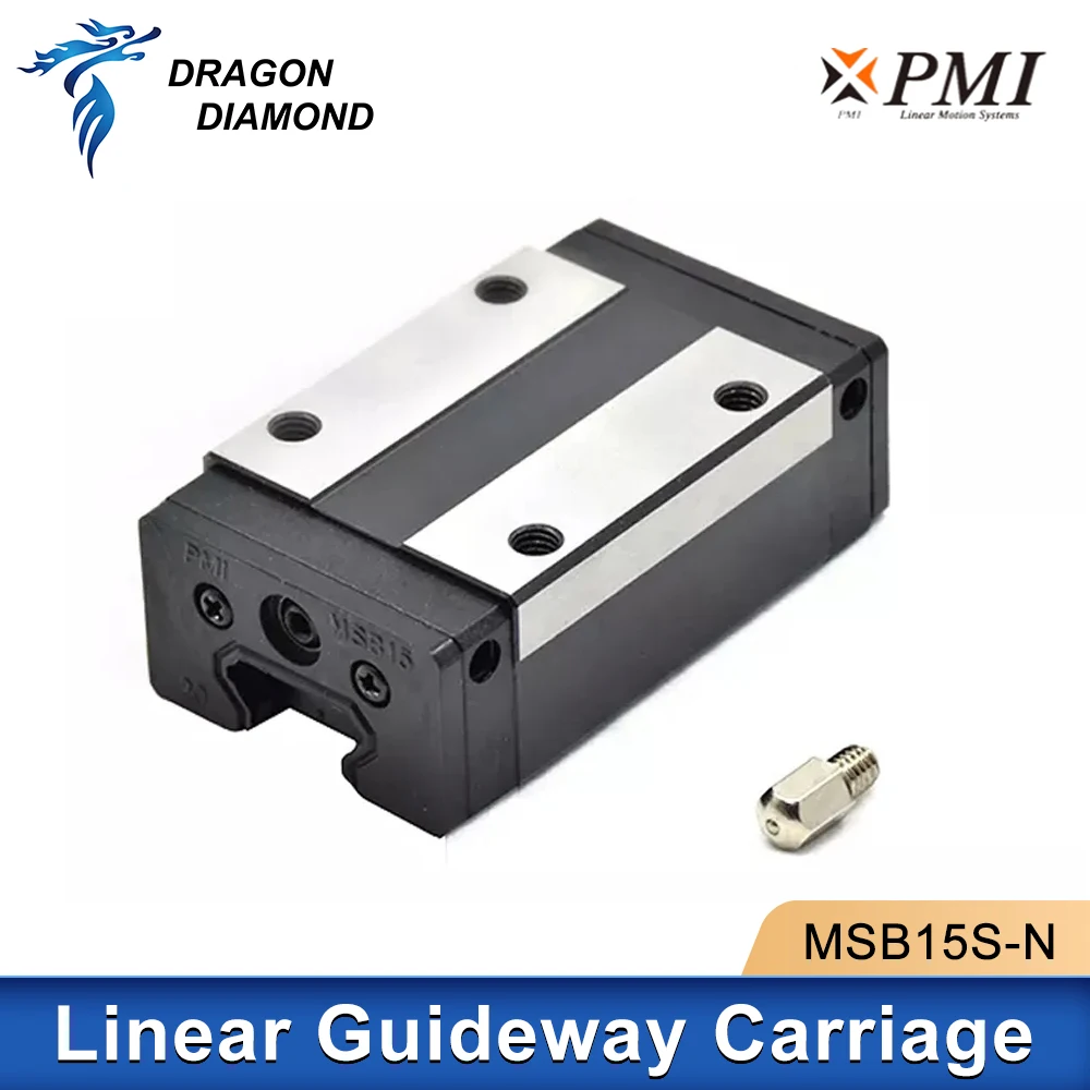 Co2 Laser Taiwan PMI Slider Block Guideway Carriage Linear MSB15S-N MSA20S-N For CO2 CNC Laser Engraver Cutting Machine