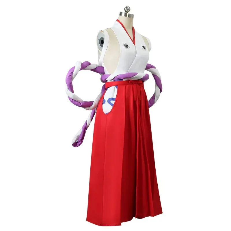 

Cyin stock Yamato Cosplay Costume Wig One Hakama Kendo Samurai Kimono Dress Women 6 Pieces Suit Carnival Party Clothes Set