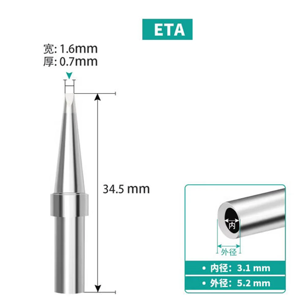 

Soldering Tip Replacement ETO ETU ETC ETB ETA ETS ETT ETD ETH ETK ETM ETL for Weller WES50 WES51 PES51 LR21 Soldering Station