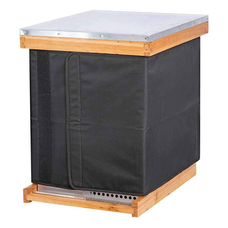 Winter Bee Hive Wrap For 8 And 10 Frame Beehives, Oxford Cloth Adjustable Beehive Wrap, Waterproof, Windproof,Reusable