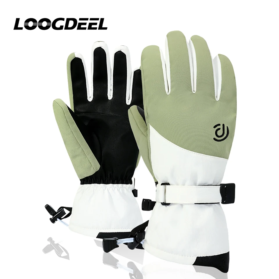 

LOOGDEEL уличные толстые перчатки для сноуборда ветрозащитные водонепроницаемые перчатки для верховой езды лыжные перчатки с сенсорным экраном зимние лыжные перчатки