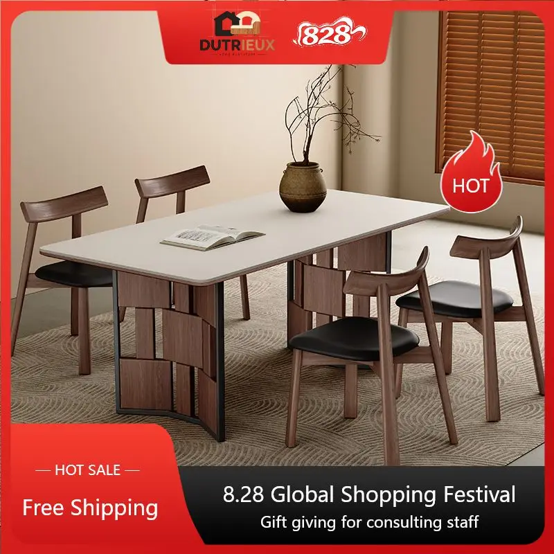 Restaurant Design Dining Table White Modern Nordic Luxury Kitchen Dining Table Side Living Room Mesas De Jantar Furniture Home