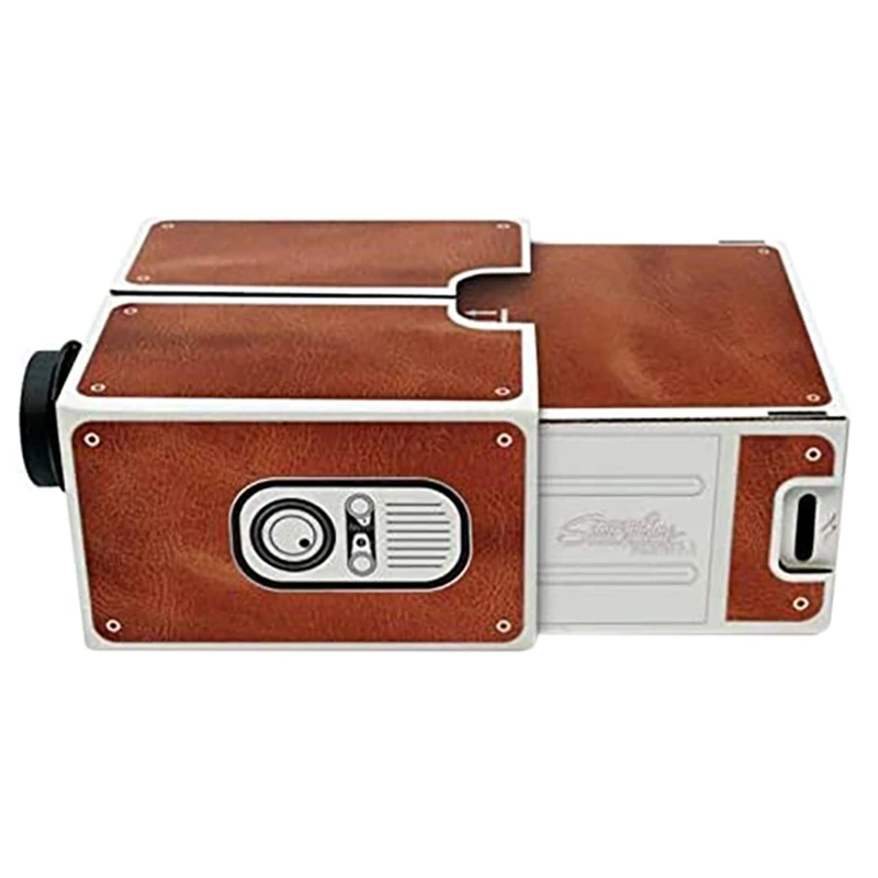 Bioscoopprojector, Draagbare Kartonnen Smartphoneprojector Voor Familie/Feest/Verjaardag Etc.Home Theater Audioprojector